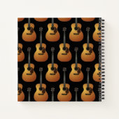 Akustische Gitarrenmusiklehrerin Notizblock (Rückseite)