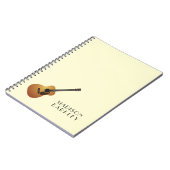 Akustische Gitarrenmusiklehrerin Notizblock (Linke Seite)