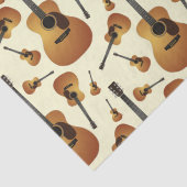 Akustische Gitarrenmusiklehrerin Seidenpapier (Detail)