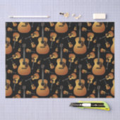 Akustische Gitarrenmusiklehrerin Seidenpapier (Handwerk)