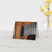 Akustische Gitarrennotenecards für Musikliebhaber Karte (Gelbe Blume)