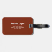 Akustische Gitarrenspielergabe Gepäckanhänger (Rückseite horizontal)