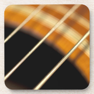 Akustische Gitarrenstränge in Bewegung Untersetzer
