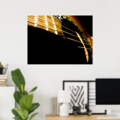 Akustische Gitarrenstränge Poster (Heimbüro)