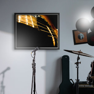 Akustische Gitarrenstränge Poster