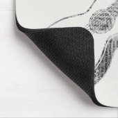 Akustische Gitarrenzeitung Text Paper Style Mousepad (Ecke)