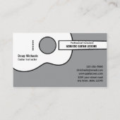 Akustische Guitar Instructor Business Card Visitenkarte (Vorderseite)