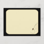 Akustische Guitar-Logo-Postkarte Postkarte (Rückseite)