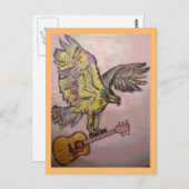 Akustische Hawk Postkarte (Vorne/Hinten)