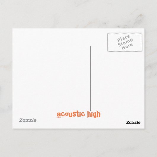 Akustische Hawk Postkarte (Rückseite)