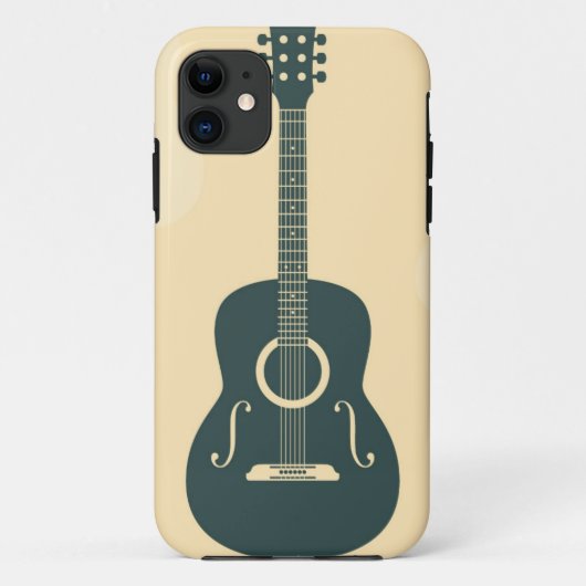 Akustische Retro-Gitarre Case-Mate iPhone Hülle (Rückseite)