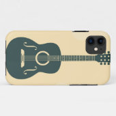 Akustische Retro-Gitarre Case-Mate iPhone Hülle (Rückseite (Horizontal))