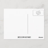 Akustische Retro-Gitarre Postkarte (Rückseite)