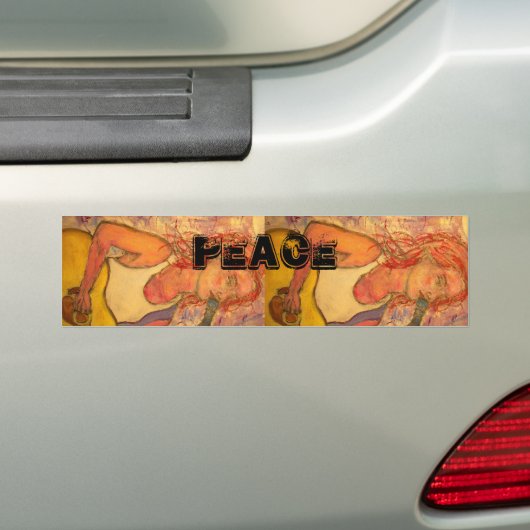 akustische Rockfrau Peace Autoaufkleber (Auf Auto)