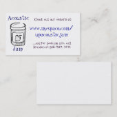 Akustische Stau-Visitenkarten Visitenkarte (Vorne/Hinten)