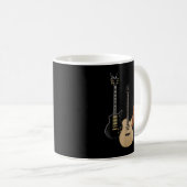 Akustische und elektrische Gitarren Rock Music Pla Kaffeetasse (VorderseiteRechts)