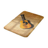 Akustische Vintage Gitarre mit Musiker-Individuell Badematte (Schrägansicht)