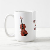 Akustische Violine Kaffeetasse (Links)