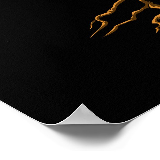 Akustischer Gitarrenbaum Poster (Ecke)