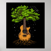 Akustischer Gitarrenbaum Poster (Vorne)
