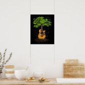 Akustischer Gitarrenbaum Poster (Küche)