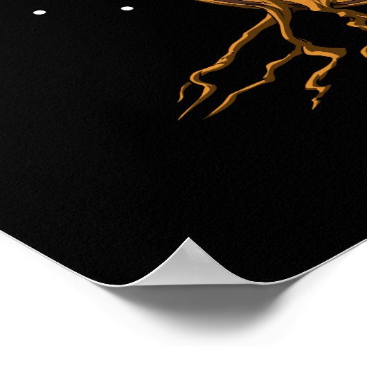 Akustischer Gitarrenbaum Poster (Ecke)