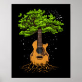 Akustischer Gitarrenbaum Poster (Vorne)