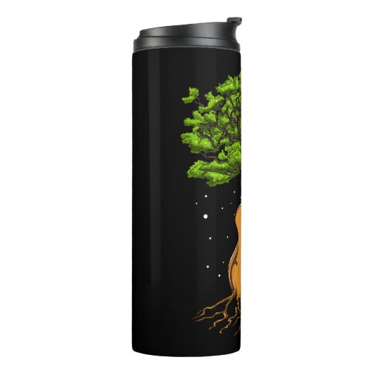 Akustischer Gitarrenbaum Thermosbecher (Nach links gedreht)