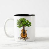 Akustischer Gitarrenbaum Zweifarbige Tasse (Links)