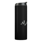 Akustischer Gitarrenherz-Beat Thermosbecher (Nach links gedreht)