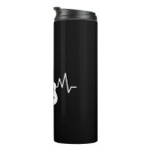 Akustischer Gitarrenherz-Beat Thermosbecher (Nach rechts gedreht)