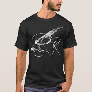 Akustischer Gitarrenspieler Matching Gitarre Lover T-Shirt