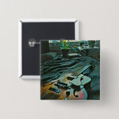 Akustischer Gitarrist Button (Vorne & Hinten)