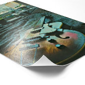 Akustischer Gitarrist Fotodruck (Ecke)