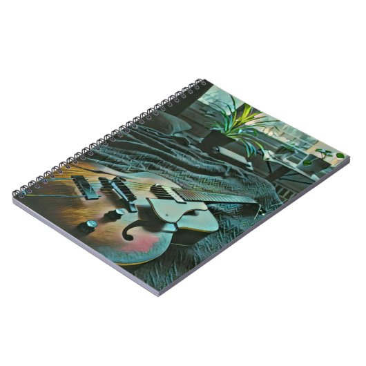 Akustischer Gitarrist Notizblock (Linke Seite)