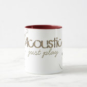 Akustischer Gitarrist Tasse (Zentrum)