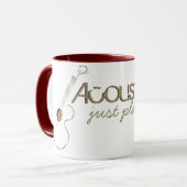 Akustischer Gitarrist Tasse (Vorderseite Links)