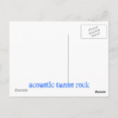 akustischer Melodienfelsen Postkarte (Rückseite)