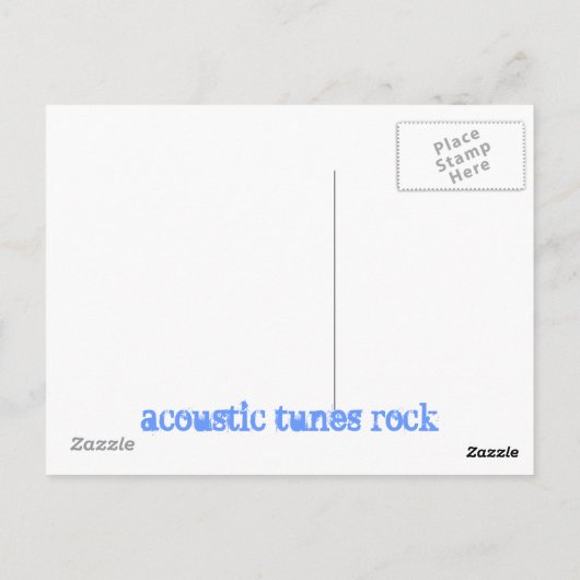 akustischer Melodienfelsen Postkarte (Rückseite)