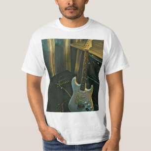 akustisches Bass-Elektrische-Gitarre-Geschenk T-Shirt