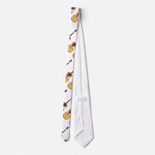 Akustisches Gitarrenmuster Krawatte (Rückseite)