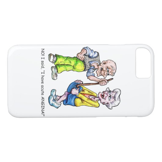 Akute Angina Case-Mate iPhone Hülle (Rückseite (Horizontal))