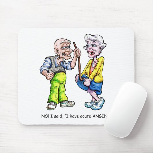 Akute Angina Mousepad (Mit Mouse)