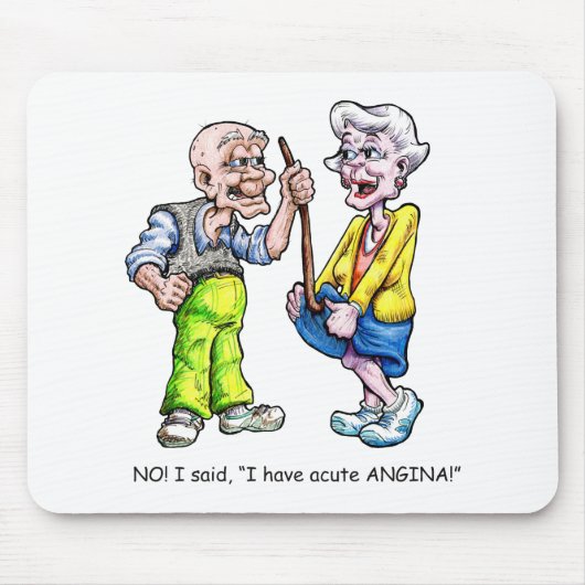 Akute Angina Mousepad (Vorne)