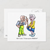 Akute Angina Postkarte (Vorne/Hinten)