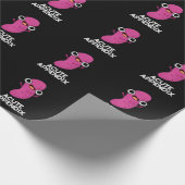 Akute Anlage Funny Body Parts Pun Dark BG Geschenkpapier (Ecke)