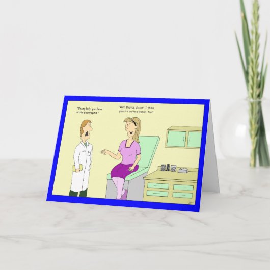 Akute Pharyngitis erhalten wohle Karte (Vorderseite)