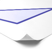 Akuter Dreieck-Winkel Poster (Ecke)