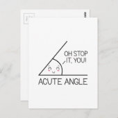 Akuter Winkel Postkarte (Vorne/Hinten)