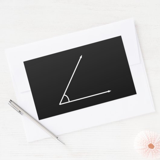 Akuter Winkel Rechteckiger Aufkleber (Umschlag)